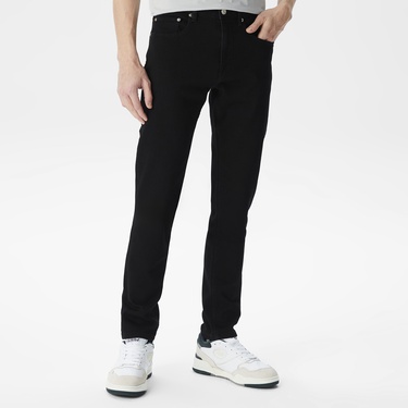  Lacoste Erkek Slim Fit Siyah Jean Pantolon