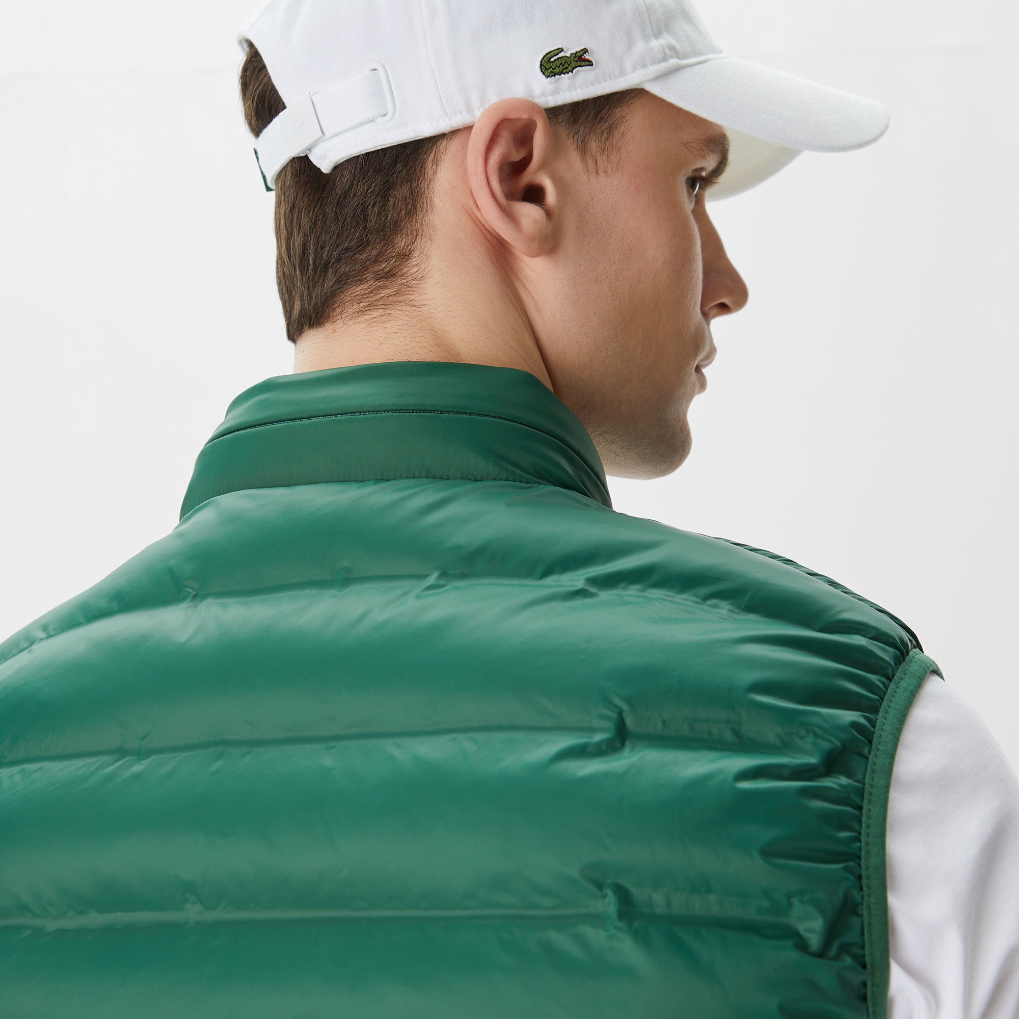 Lacoste Erkek Slim Fit Kapüşonlu Yeşil Yelek