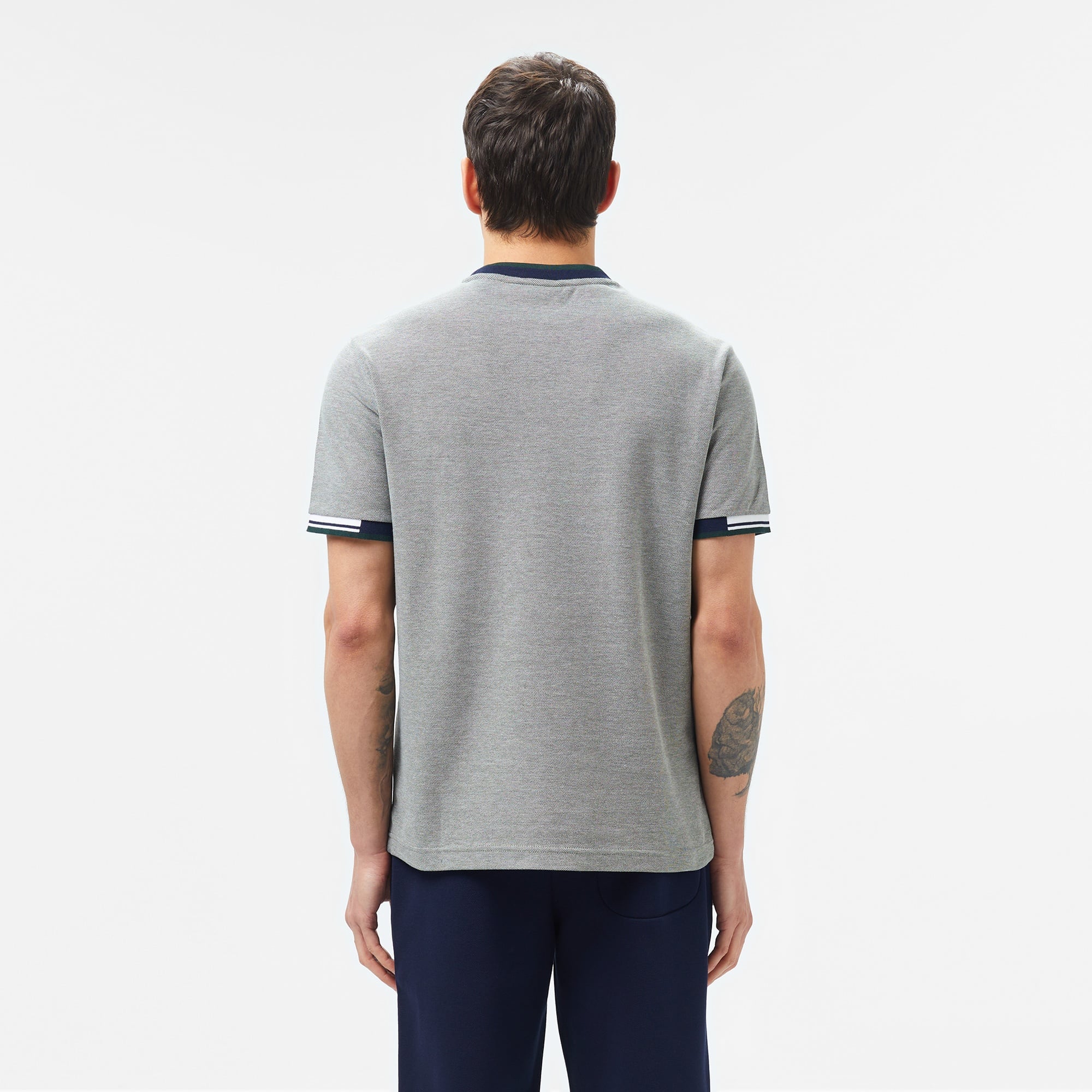 Lacoste Erkek Regular Fit Bisiklet Yaka Gri T-Shirt