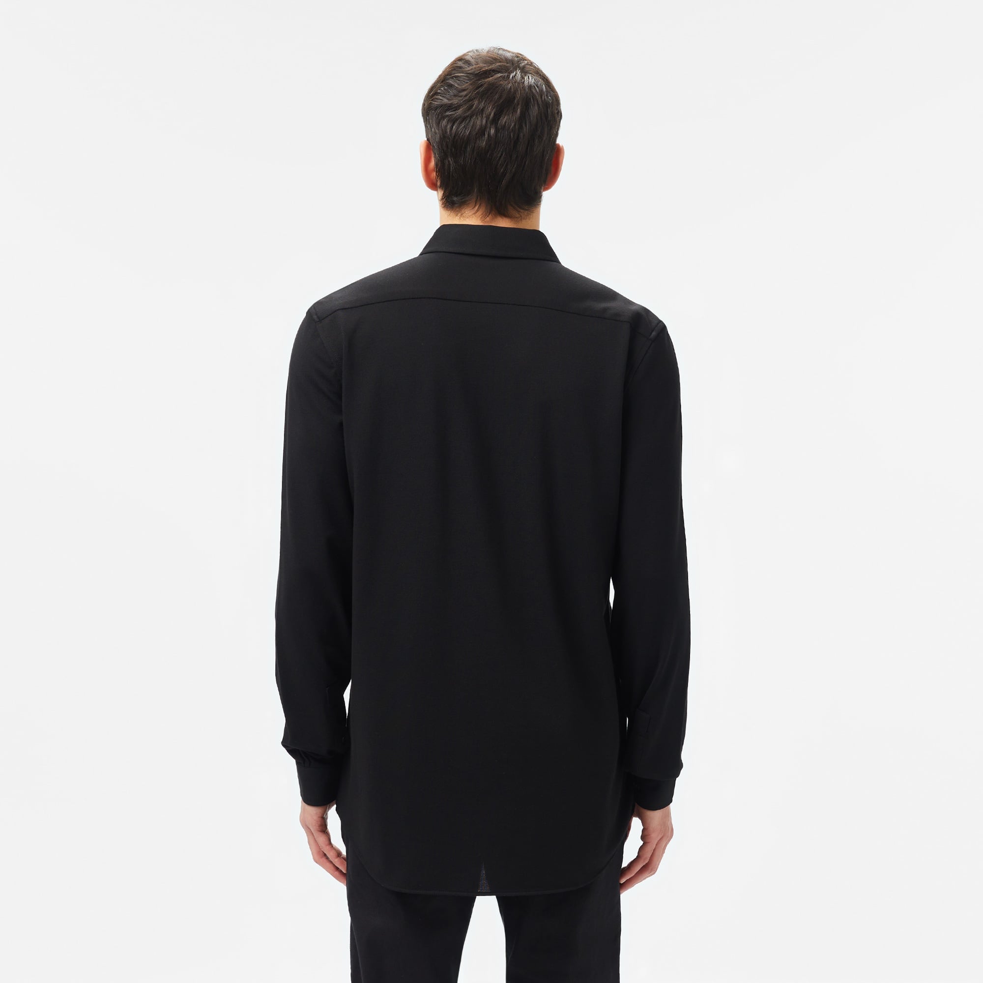 Lacoste Erkek Slim Fit Düğmeli Yaka Siyah Gömlek