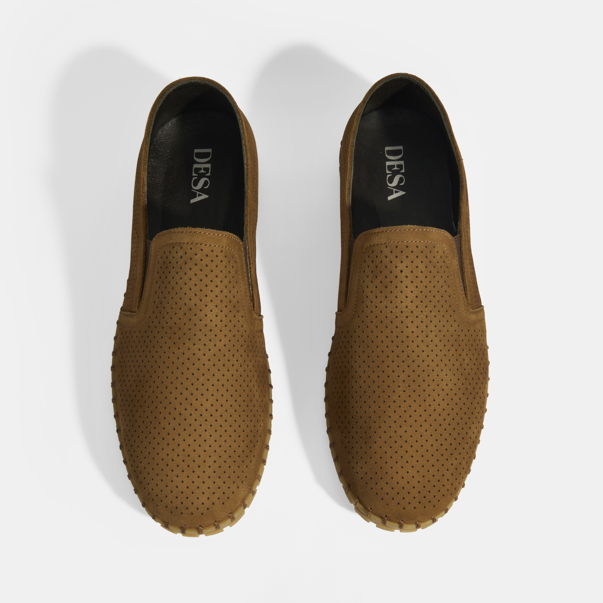 Dislina Taba Erkek Deri Slip-On Günlük Ayakkabı