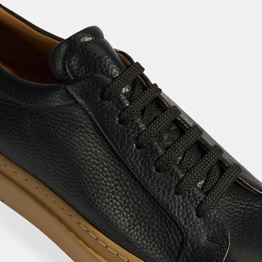  Eliseo Siyah Erkek Deri Bağcıklı Günlük Ayakkabı