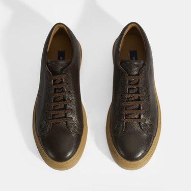  Eliseo Kahve Erkek Deri Bağcıklı Günlük Ayakkabı