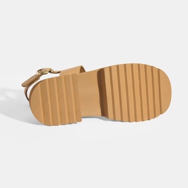  Kadın Bej Deri Sandalet