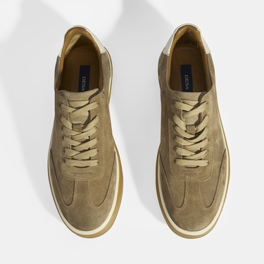  Lianra Bej Erkek Süet Bağcıklı Günlük Ayakkabı