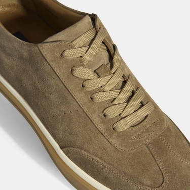  Lianra Bej Erkek Süet Bağcıklı Günlük Ayakkabı