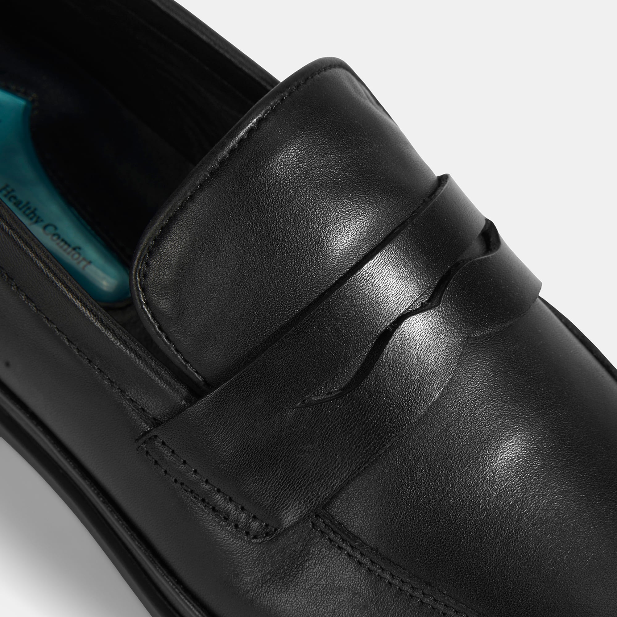 Erkek Siyah DesaComfort Deri Loafer