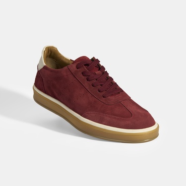  Lianra Bordo Erkek Süet Bağcıklı Günlük Ayakkabı
