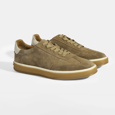  Lianra Bej Erkek Süet Bağcıklı Günlük Ayakkabı