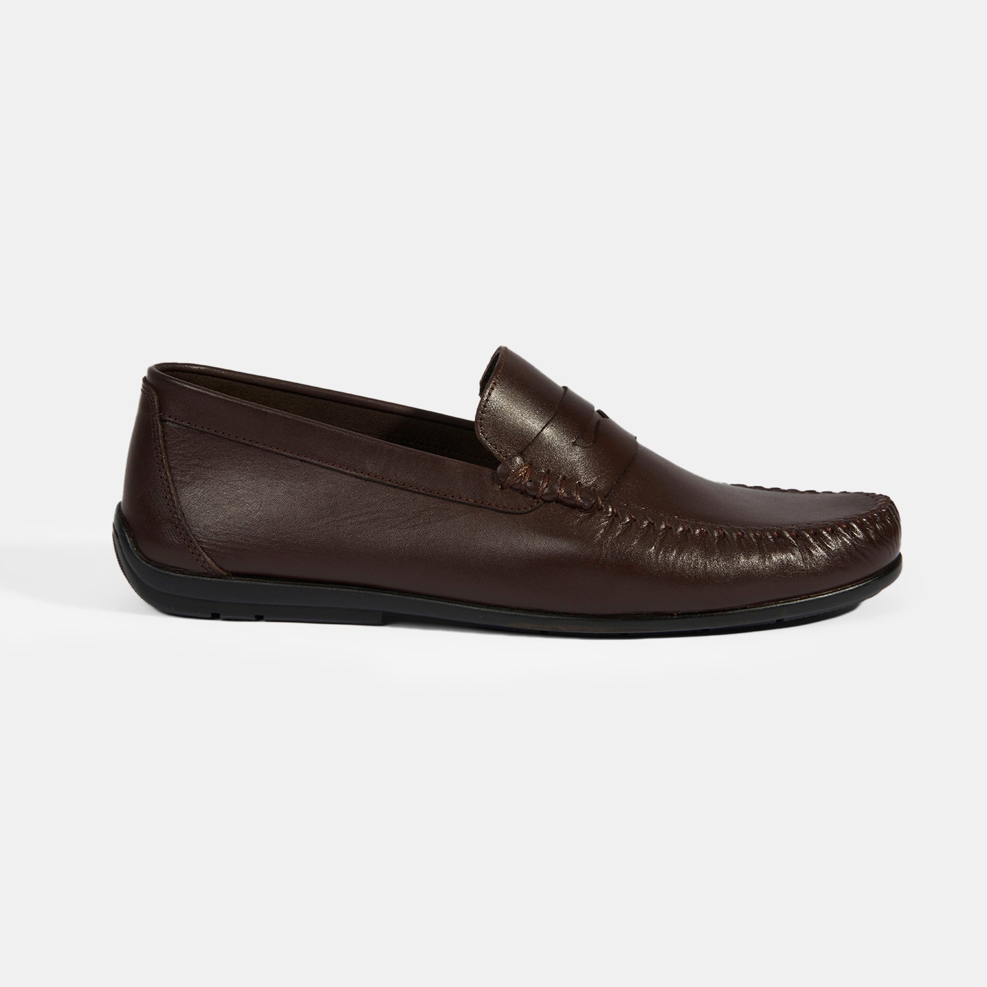 Jovian Kahve Erkek Deri Slip-On Loafer