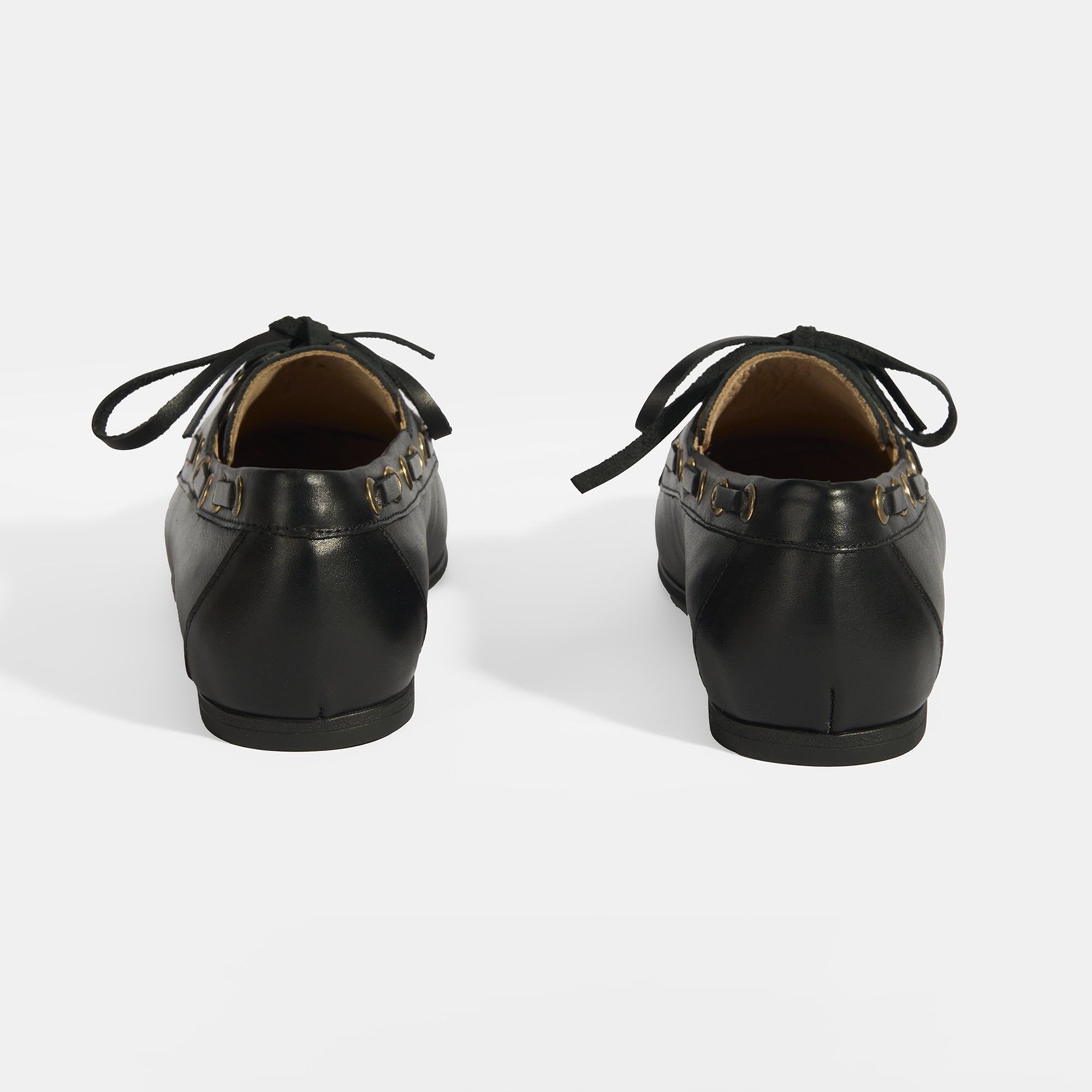 Kadın Siyah Deri Günlük Ayakkabı