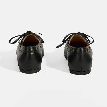  Kadın Siyah Deri Günlük Ayakkabı