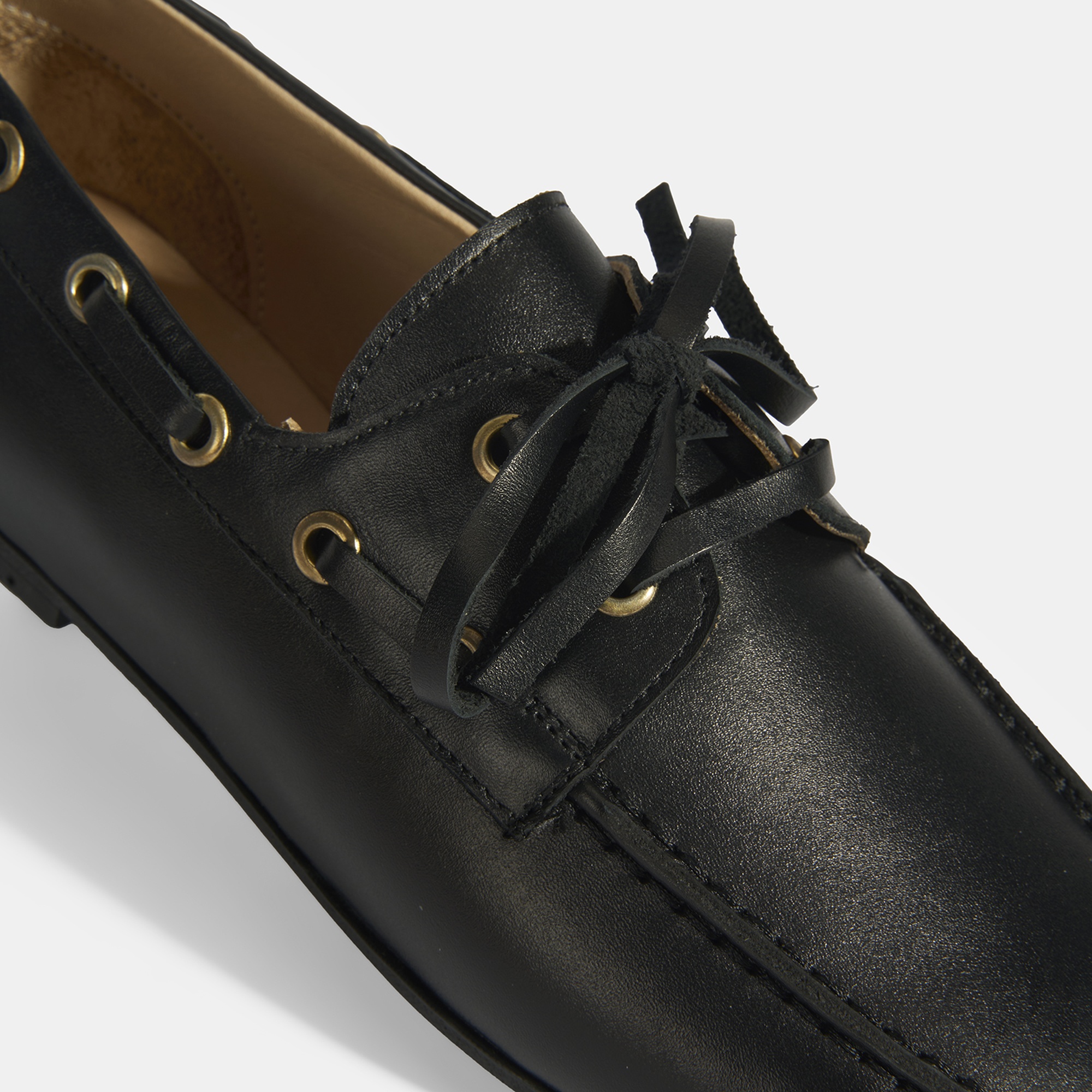 Kadın Siyah Deri Günlük Ayakkabı