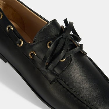  Kadın Siyah Deri Günlük Ayakkabı