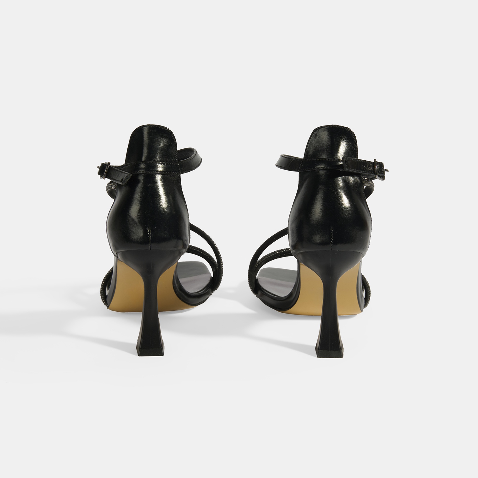 Kadın Siyah Toka Detaylı Topuklu Abiye Sandalet