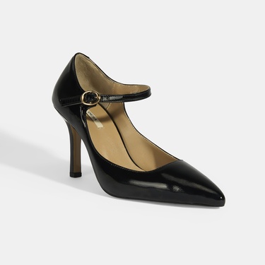  Kadın Siyah Topuklu Klasik Ayakkabı