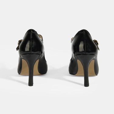 Kadın Siyah Topuklu Klasik Ayakkabı