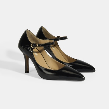  Kadın Siyah Topuklu Klasik Ayakkabı