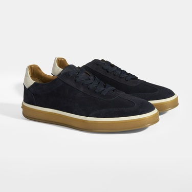  Lianra Lacivert Erkek Süet Bağcıklı Günlük Ayakkabı