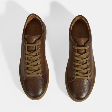  Monikar Taba Erkek Deri Bağcıklı Günlük Ayakkabı