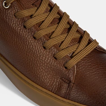  Monikar Taba Erkek Deri Bağcıklı Günlük Ayakkabı