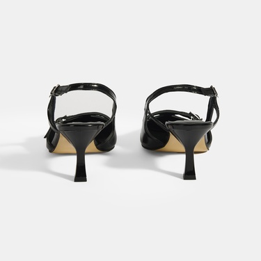  Limited Edition Siyah Kadın Rugan Topuklu Ayakkabı