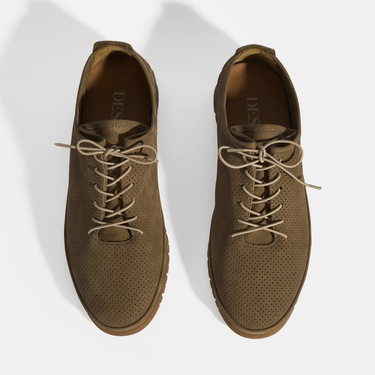  Erkek Vizon Bağcıklı Deri Ayakkabı