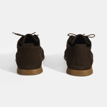  Erkek Koyu Kahve Bağcıklı Deri Ayakkabı