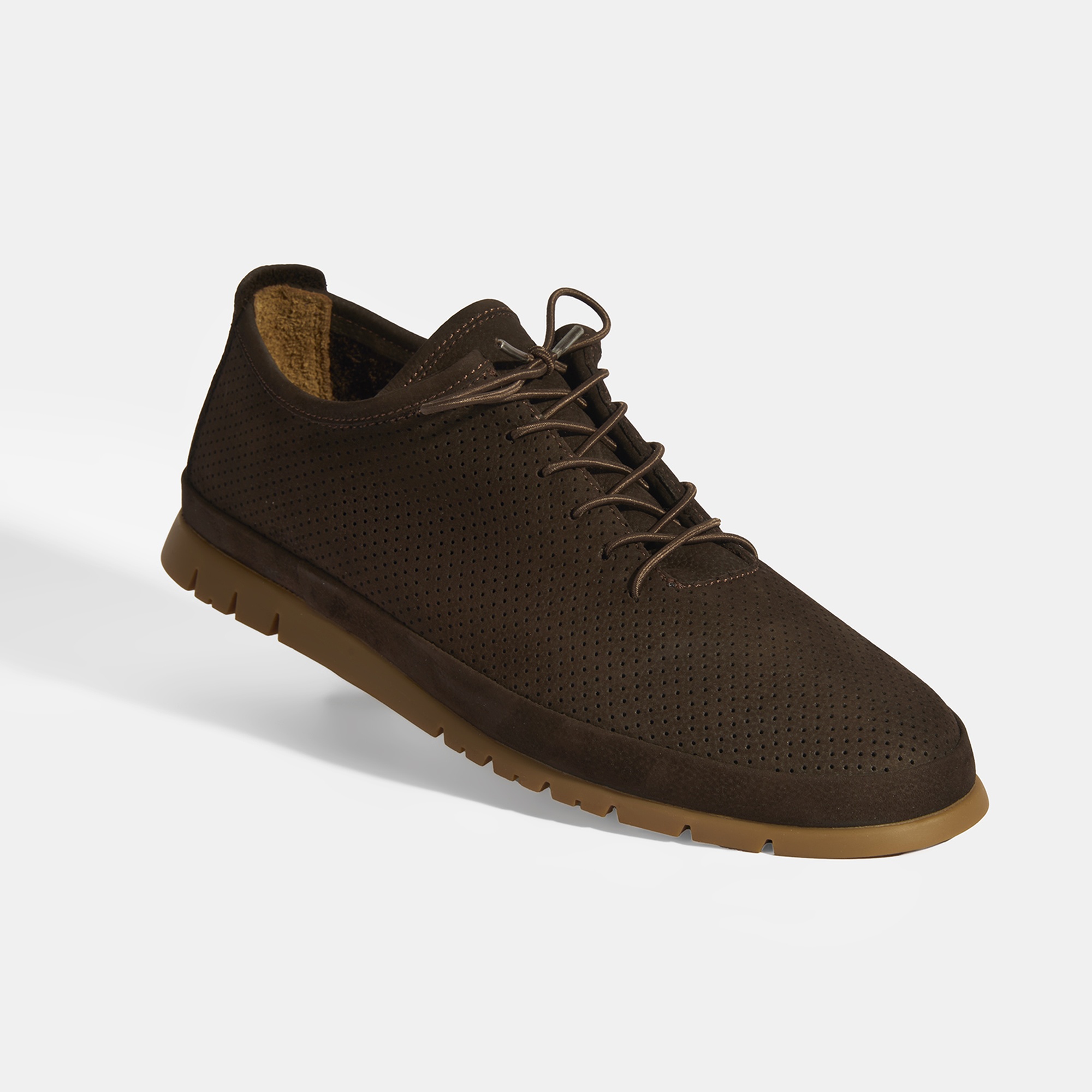 Erkek Koyu Kahve Bağcıklı Deri Ayakkabı