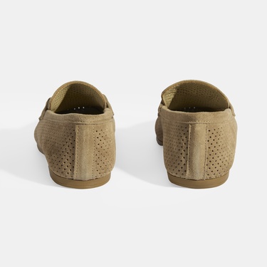  Kadın Bej Süet Günlük Ayakkabı