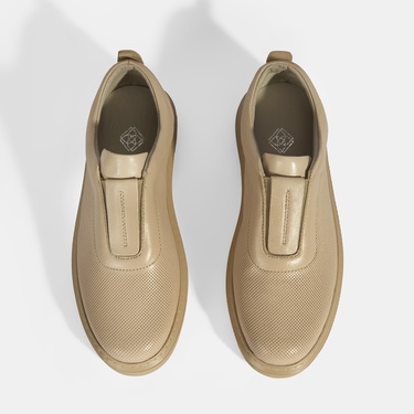  Kadın Bej Deri Günlük Ayakkabı