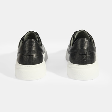  Reminya Siyah Erkek Deri Bağcıklı Günlük Ayakkabı