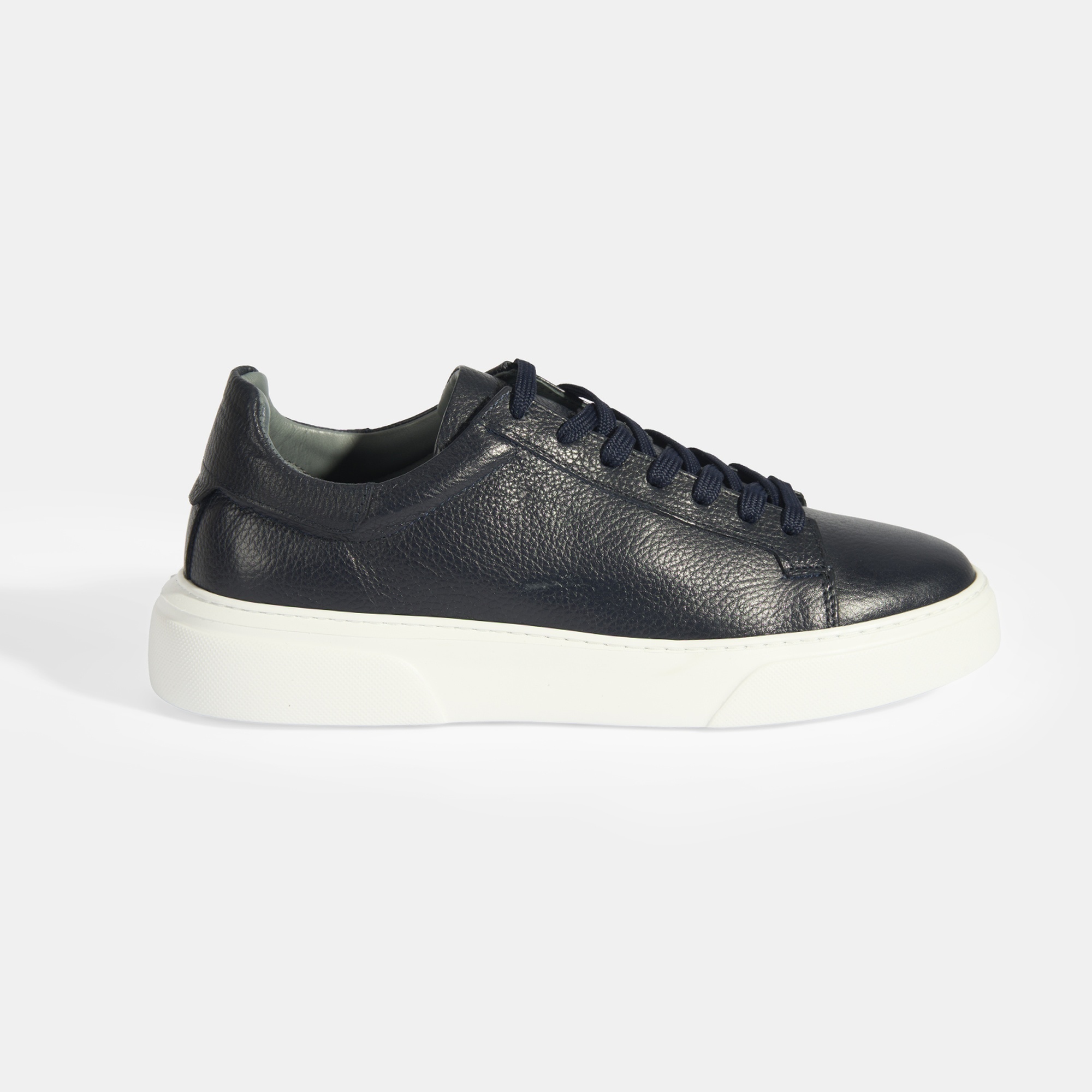 Reminya Lacivert Erkek Deri Bağcıklı Günlük Ayakkabı