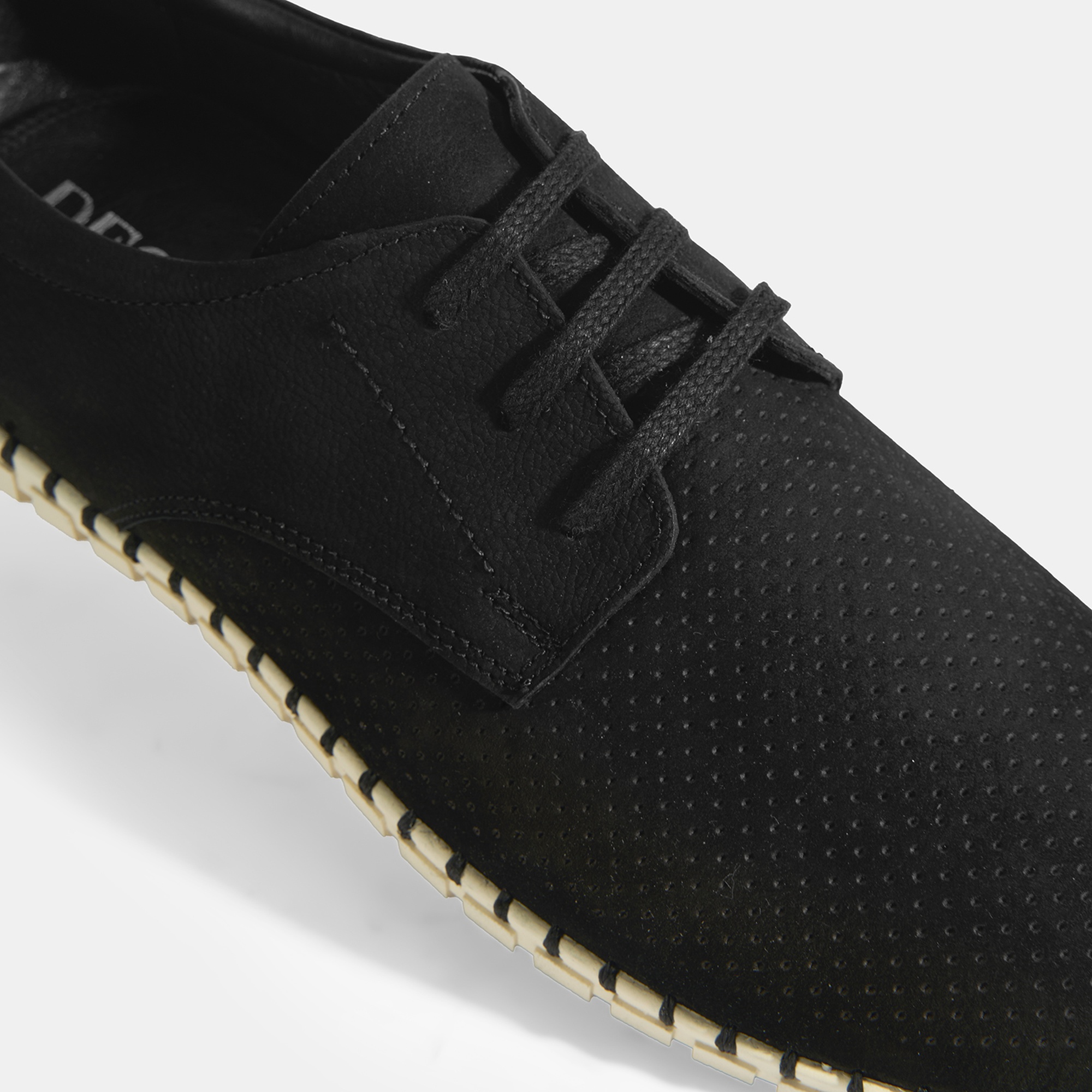 Moriya Siyah Erkek Deri Bağcıklı Günlük Ayakkabı