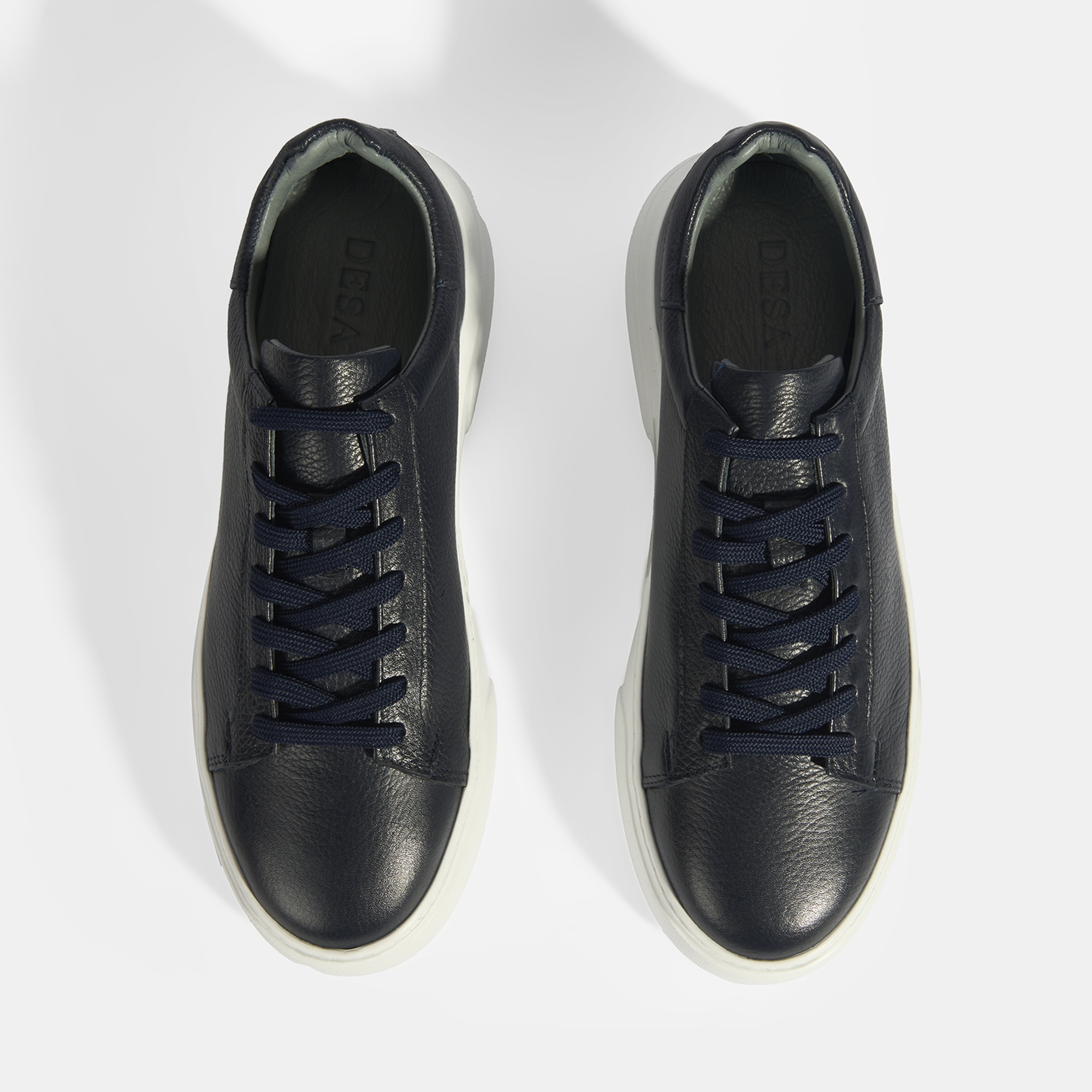 Reminya Lacivert Erkek Deri Bağcıklı Günlük Ayakkabı