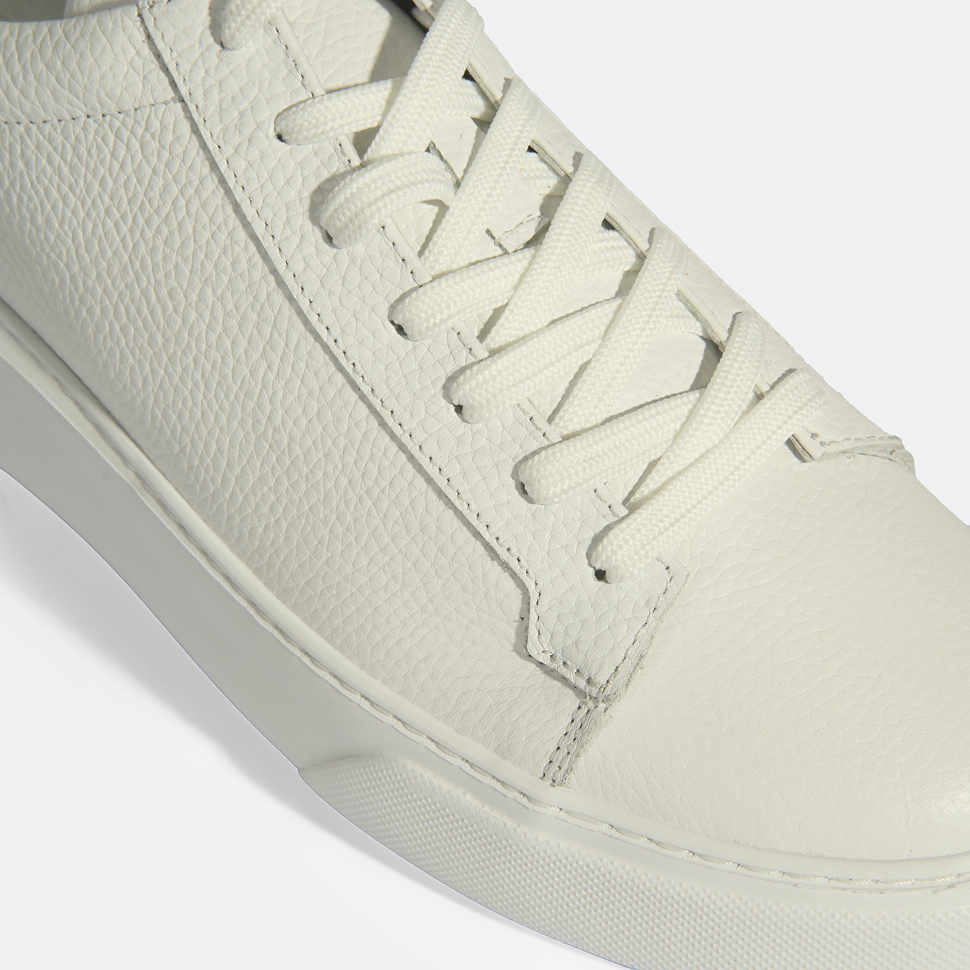 Reminya Beyaz Erkek Deri Bağcıklı Günlük Ayakkabı