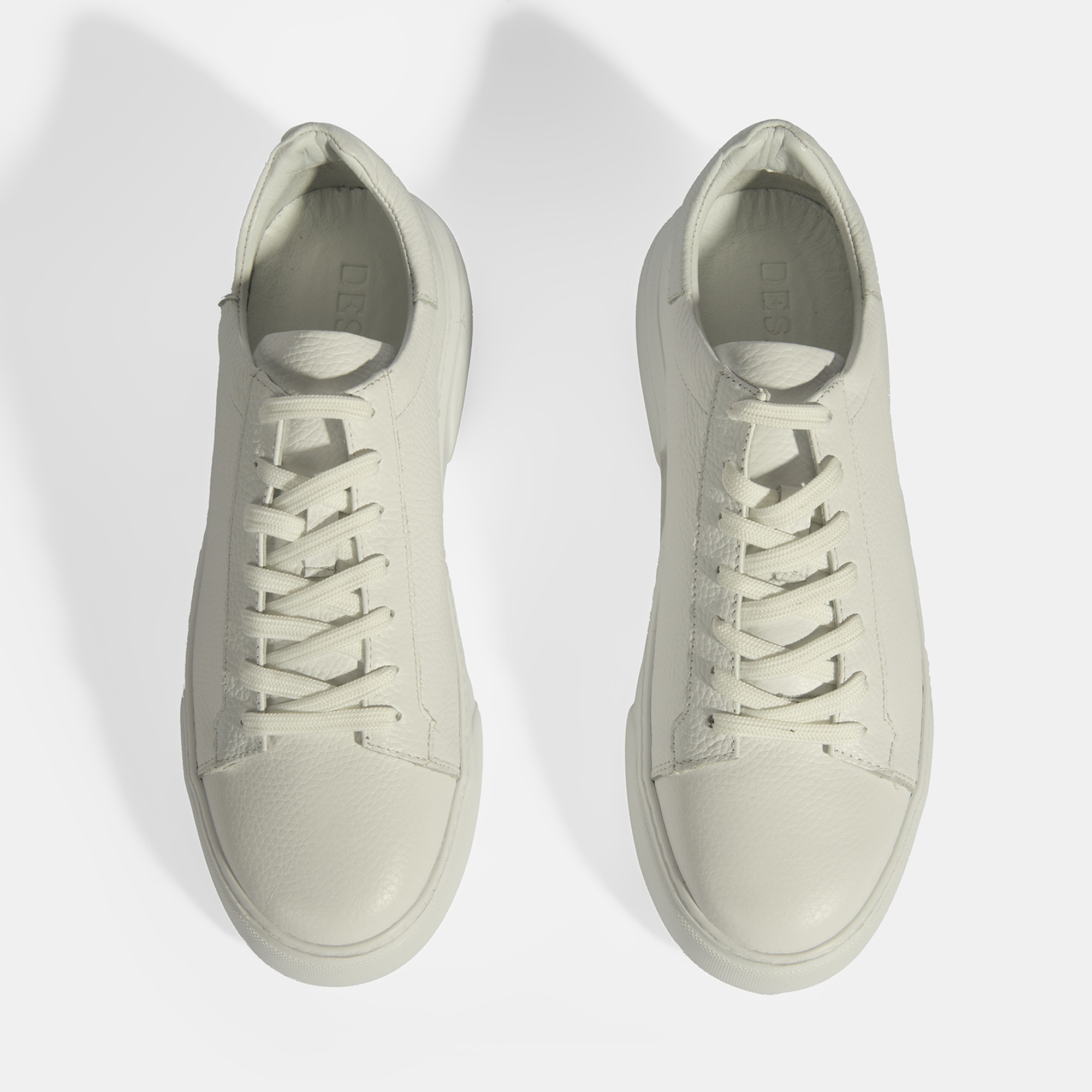 Reminya Beyaz Erkek Deri Bağcıklı Günlük Ayakkabı