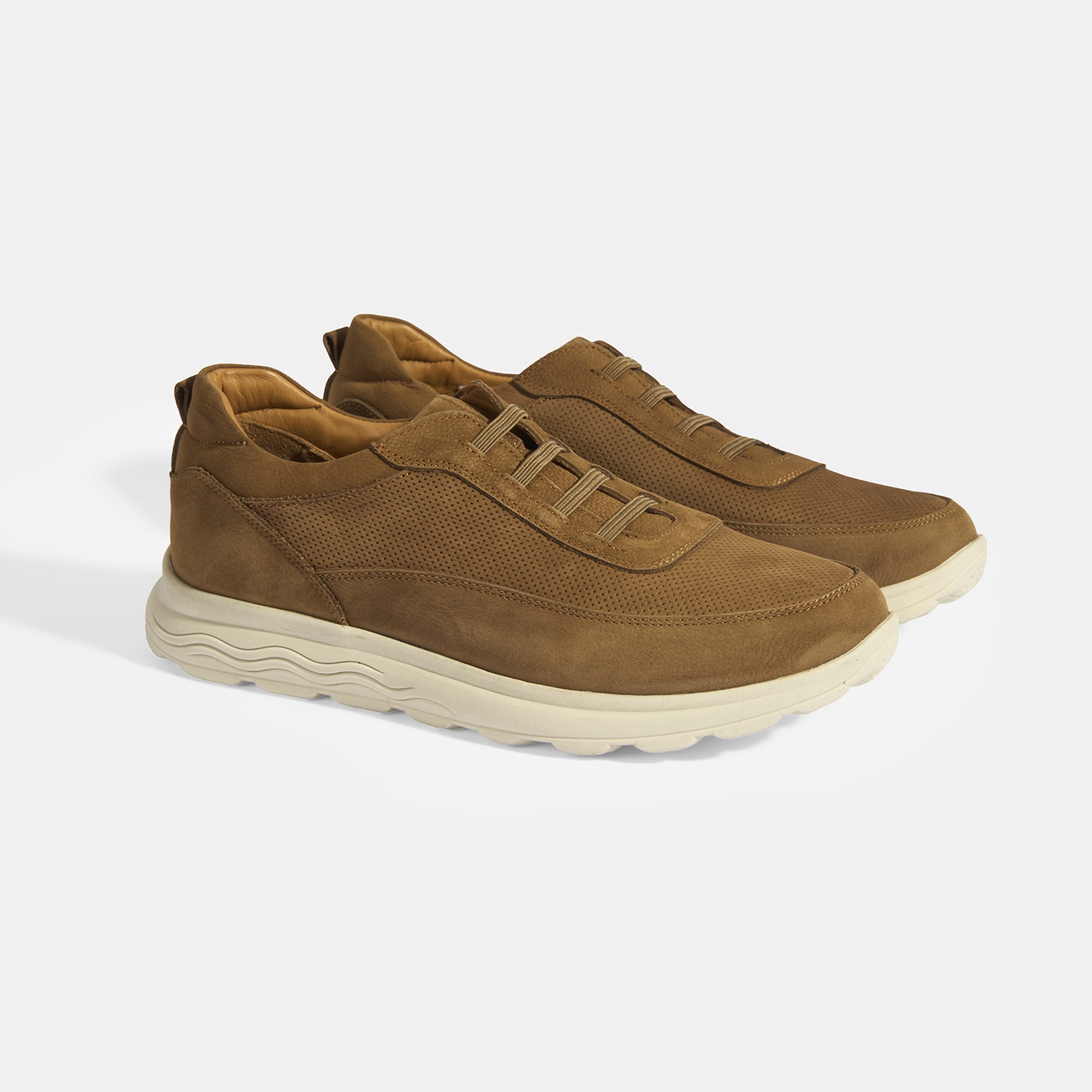 Erkek Taba DesaComfort Nubuk Deri Günlük Ayakkabı