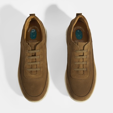  Erkek Taba DesaComfort Nubuk Deri Günlük Ayakkabı