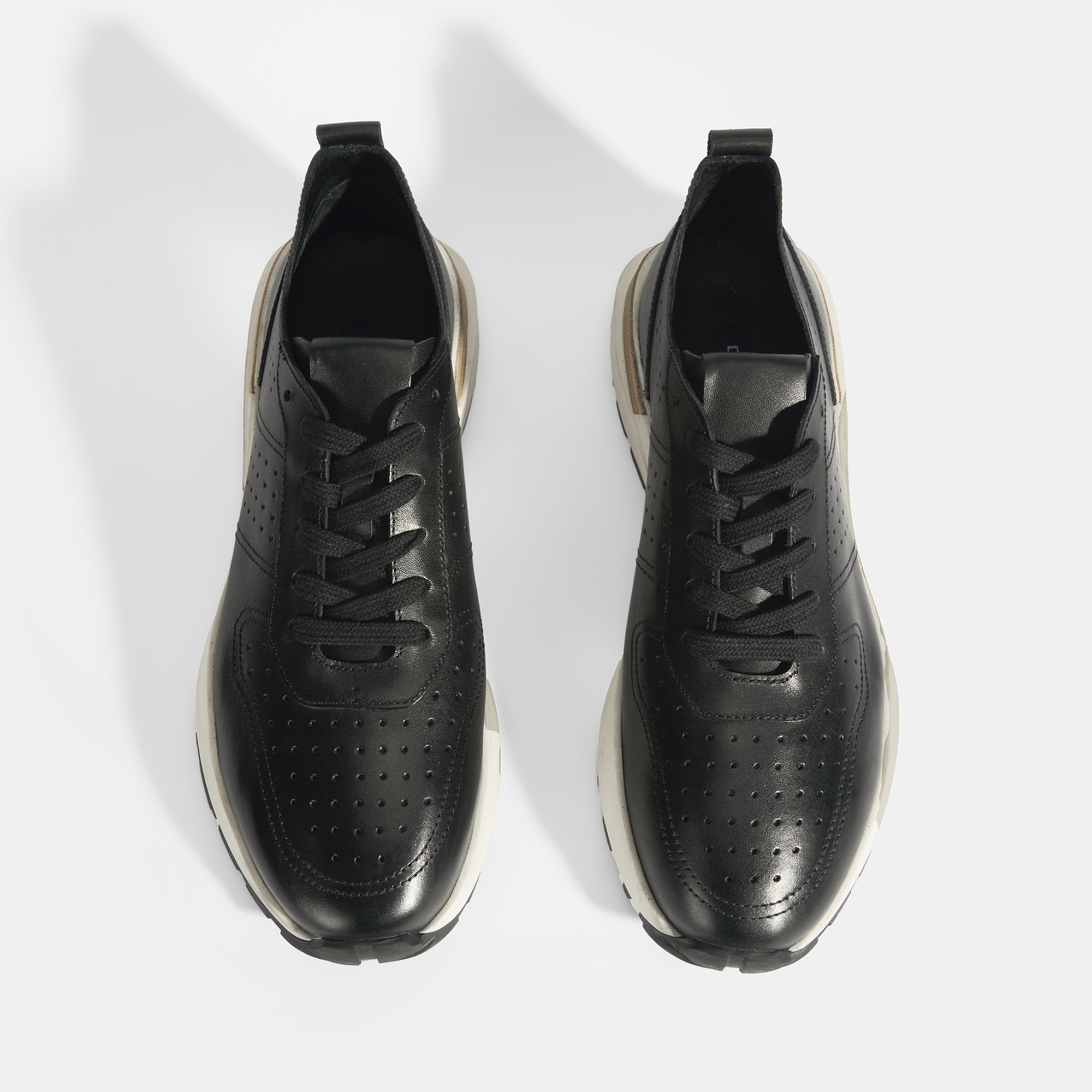 Tressa Siyah Erkek Deri Bağcıklı Günlük Ayakkabı