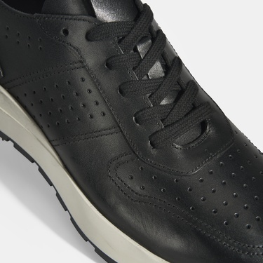  Tressa Siyah Erkek Deri Bağcıklı Günlük Ayakkabı