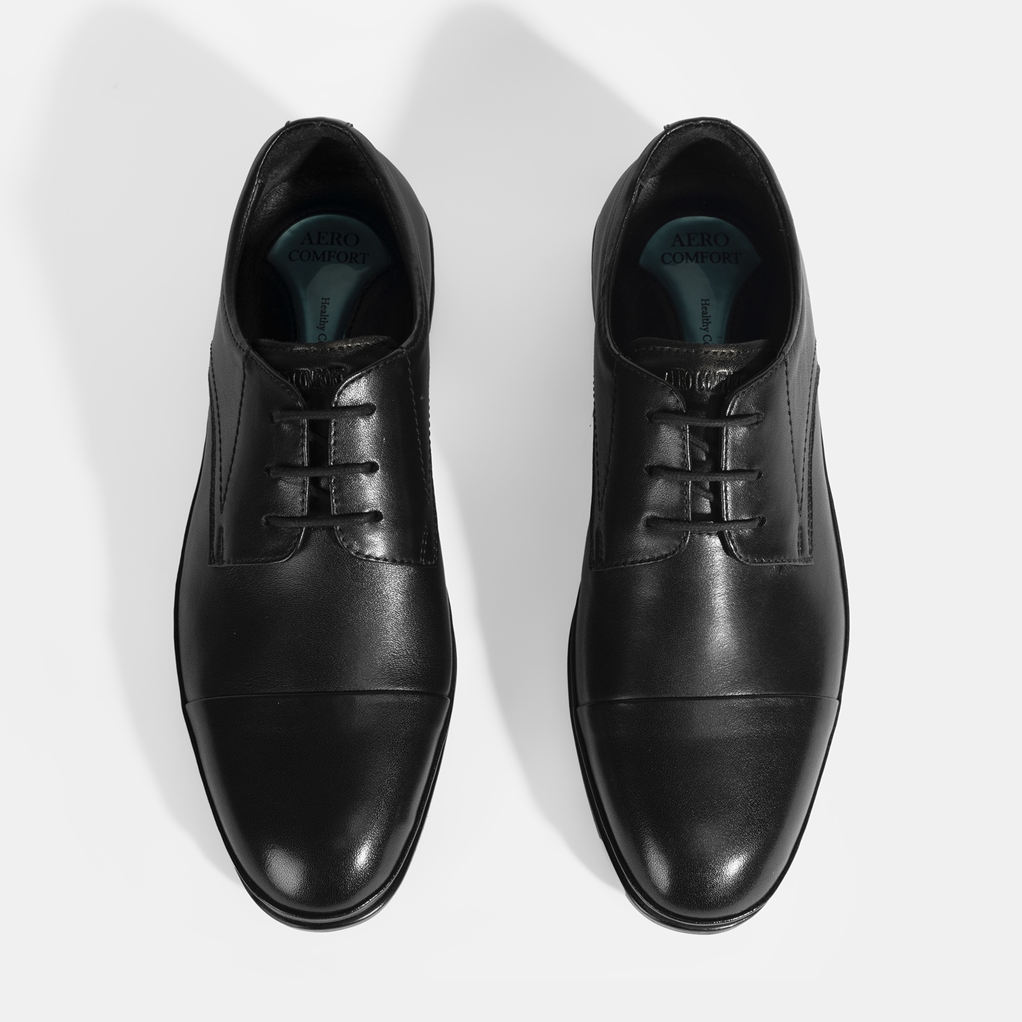 Erkek Siyah DesaComfort Deri Bağcıklı Günlük Ayakkabı