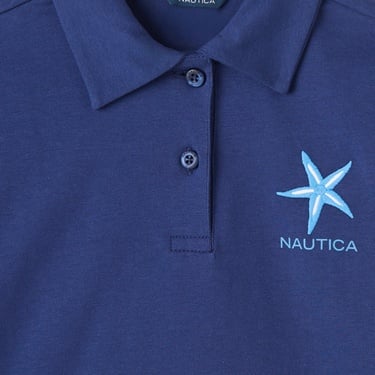  Nautica Kız Çocuk Lacivert Regular Fit Polo Yaka T-Shirt