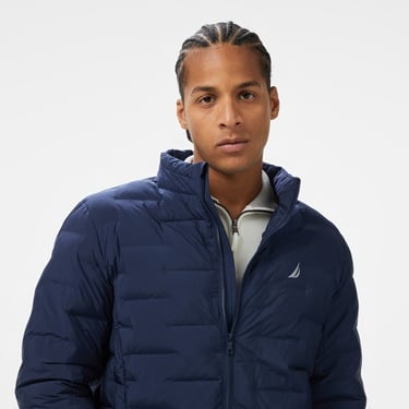  Nautica Erkek Lacivert Standart Fit Dik Yaka Mont