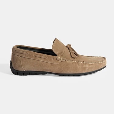  Calandra Kum Erkek Bağcık Detaylı Slip-On Süet Loafer