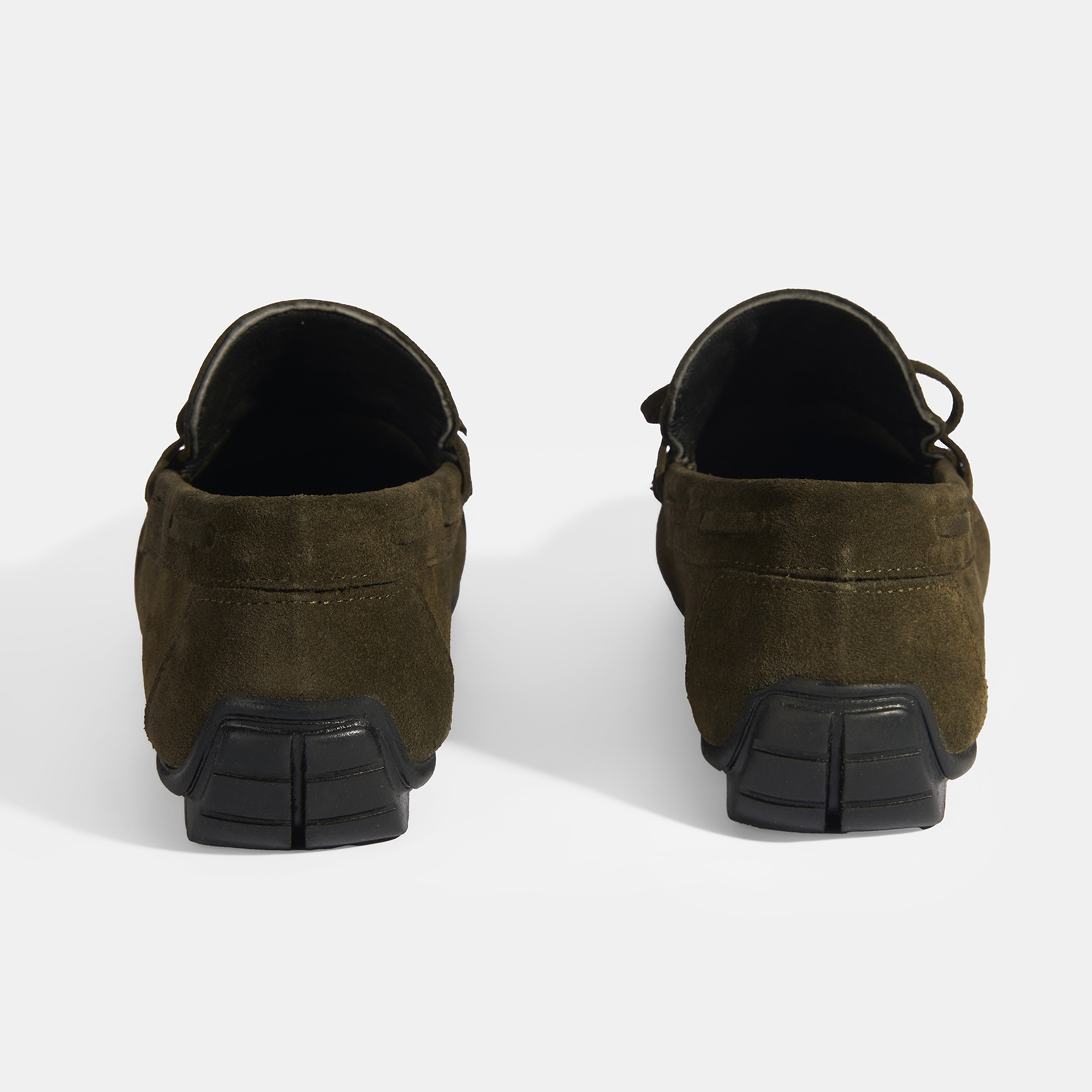 Calandra Haki Erkek Bağcık Detaylı Slip-On Süet Loafer