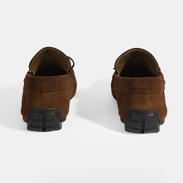  Calandra Taba Erkek Bağcık Detaylı Slip-On Süet Loafer