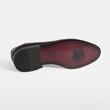  Therese Bordo Erkek Bağcıklı Rugan Klasik Ayakkabı