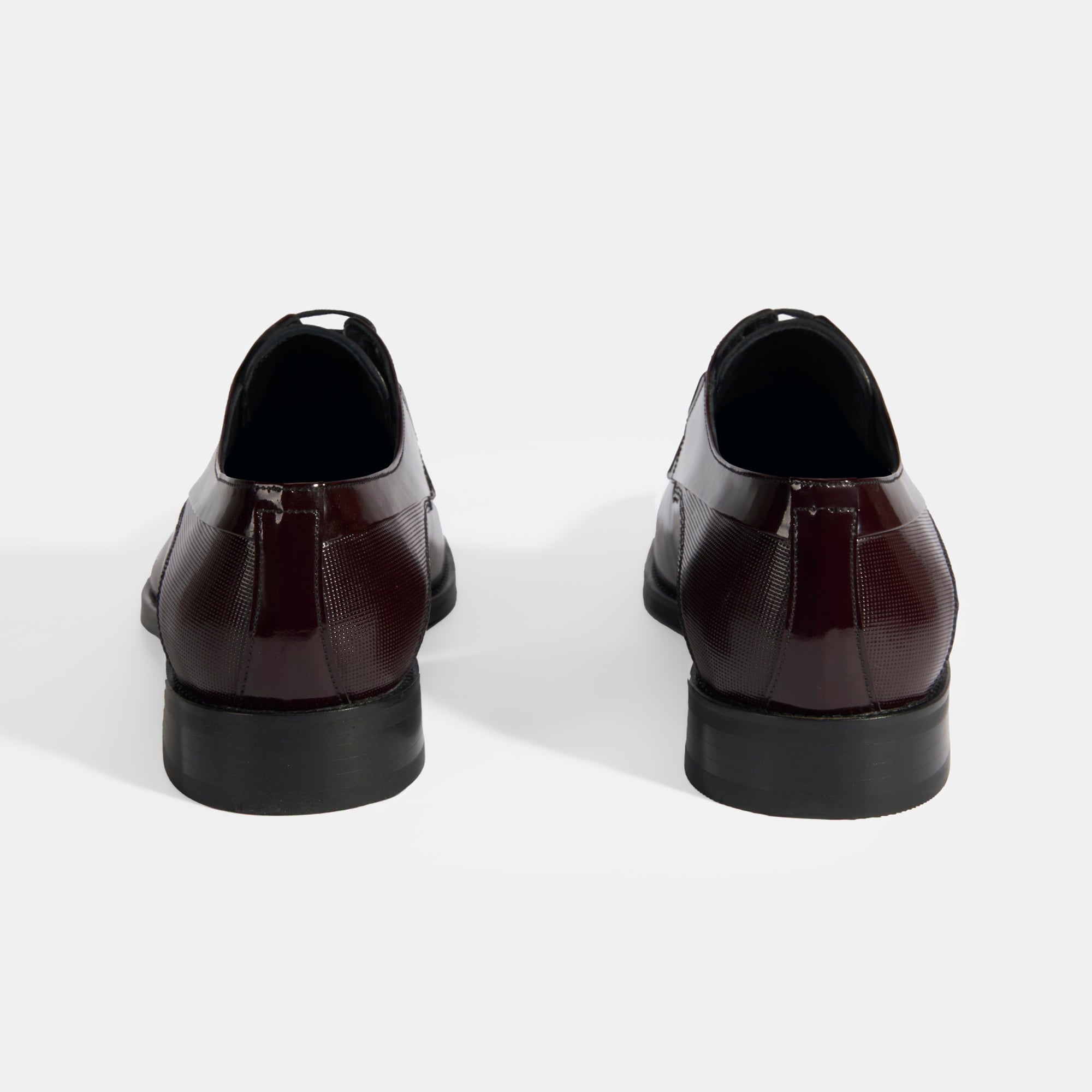 Therese Bordo Erkek Bağcıklı Rugan Klasik Ayakkabı