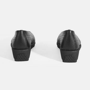  Kadın Siyah Perforeli DesaComfort Günlük Ayakkabı